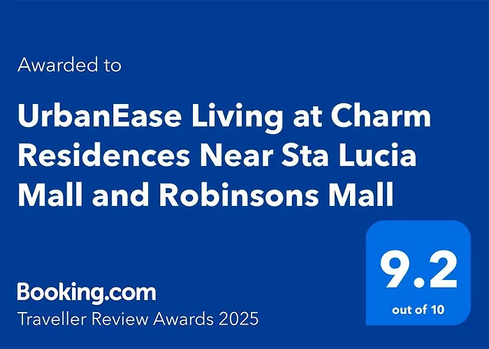 Urbanease Living At Charm Residences Near Sta Lucia Mall And Robinsons Mall